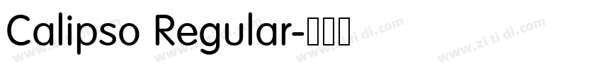 Calipso Regular字体转换